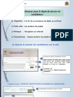 Manuel Utilisateur de Depot Du Dossier de Candidature AP2022