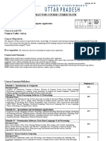 Format For Course Curriculum