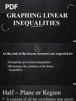 G8 Graphing and Solving Linear Inequality in Two Variables