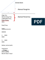 Format Surat Kiriman Rasmi