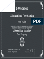 Alibaba Cloud - Associate Cloud Computing - Irvan Tristian
