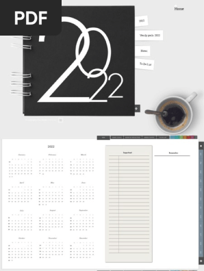 Free Digital Planner Calendar 2022