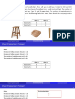 INDU 6121 (1 - Chair Production Problem)