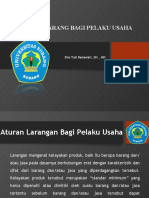 5.larangan Bagi Pelaku Usaha