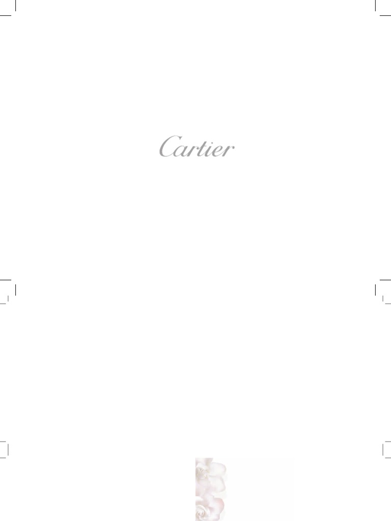 Cartier Catalogue | PDF | Supply Chain | Jewellery