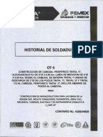 Historial de Soldaduras