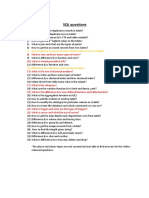 SQL Questions: 7) How To Get The Un Match Records Without Joints From Two Tables?