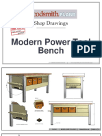 Shop Drawings: Modern Power Tool Bench