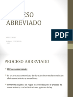 Proceso Abreviado: Trámite y Particularidades