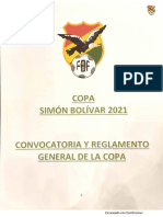 CONVOCATORIA Y REGLAMENTO SIMÓN BOLÍVAR 2021