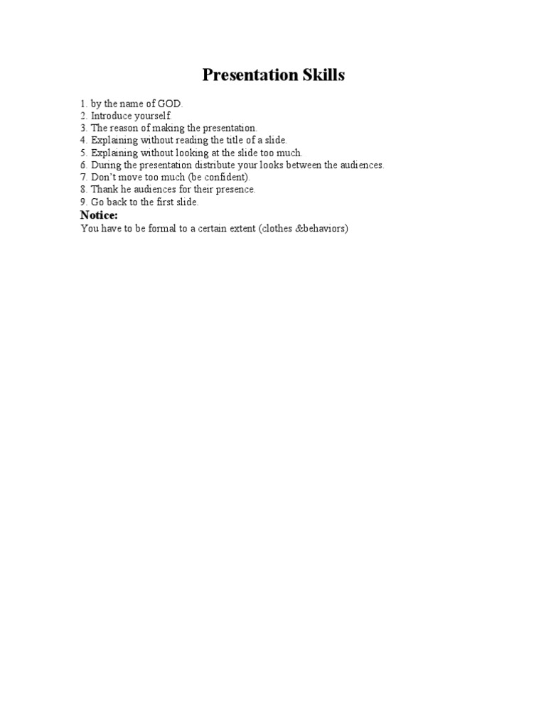 Effective Presentation Skills Guide | PDF