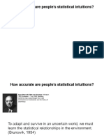 How Accurate Are People's Statistical Intuitions?