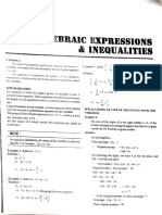 Algebraic Expressions &inequalities
