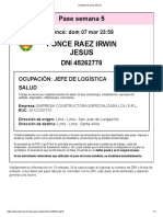 Solicitud de pase laboral irwin