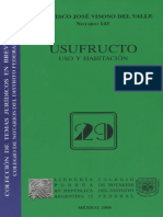 Usufructo, Uso y Habitación, Francisco Jose Visoso Del Valle