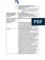 Educación Conflicto y Posconflicto en Colombia