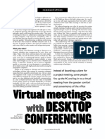 OLD Virtual Meetings With Desktop Conferencing