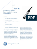 PTX 1290 Series: Druck Wastewater Submersible Pressure Transmitter