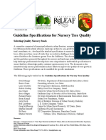 Guideline Specifications For Nursery Tree Quality