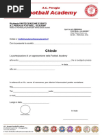 5l Richiesta partecipazione evento