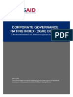 Corporate Governance Rating Index (Cgri) Design
