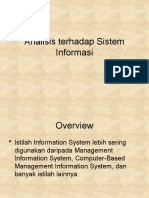 Analisis Terhadap Sistem Informasi