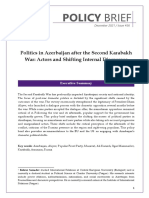Politics in Azerbaijan After The Second Karabakh War: Actors and Shifting Internal Discourses