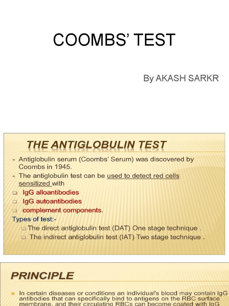 COOMBS Test PDF