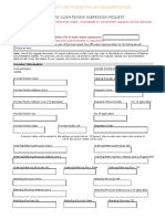 JM HH Pre-Claim Review Submission Request: Please Do Not Use Staples For Any Documentation