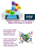 Negative Impacts of Social Media & Digital Technology On Students