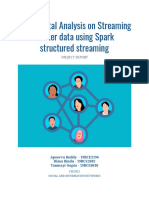 Sentimental Analysis On Streaming Twitter Data Using Spark Structured Streaming