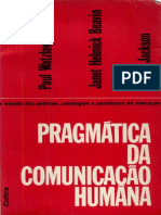 Watzlawick - Pragmatica Da Comunicacao Humana