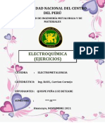 Electrometalurgia Pilas. Ejercicios