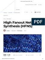 High Fanout Net Synthesis (HFNS) - LMR