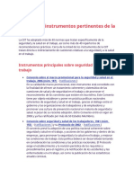 Instrumentos Principales Sobre Seguridad y Salud en El Trabajo