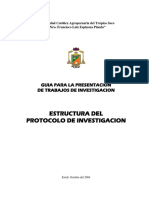 Estructura Del Protocolo de Investigacion: Guia para La Presentacion de Trabajos de Investigacion