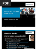 Download Cisco - Himawan Nugroho CCIE 8171 - How to Pass CCIE Lab - Insider Tips by joejones555 SN55023405 doc pdf