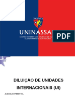 AULA DILUICAO DE UNIDADES INTERNACIONAIS
