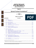 Spread Footing Foundations - 1995 - : Section/Article Description