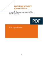 INTERNATIONAL SECURITY AND HUMAN RIGHTS.