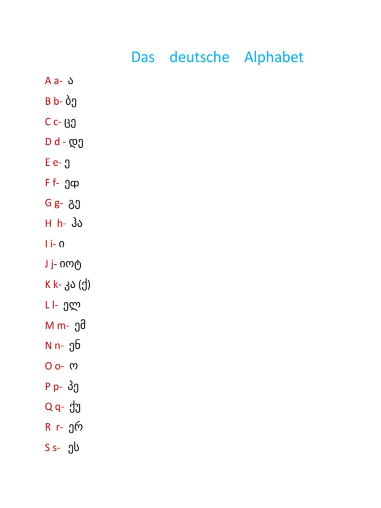 Das Deutsche Alphabet | PDF
