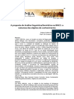 A Proposta de Análise Linguística/semiótica Na BNCC: A Natureza Dos Objetos de Conhecimento