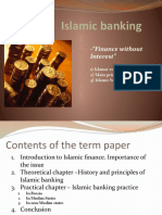 Islamic Banking: - "Finance Without Interest"