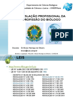 Legislação Profissional Da Profissão Do Biólogo