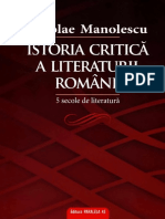 Nicolae Manolescu - Istoria Critică a Literaturii Române. 5 Secole de Literatură-Paralela 45 (2008)