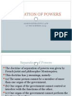 ADMN - Separation of Power