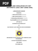Download Design and Simulation of 8 Bit Arithmetic Logic Unit by Bhuvnesh Kumar SN55025608 doc pdf