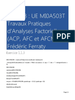 Travaux Pratiques D'analyses