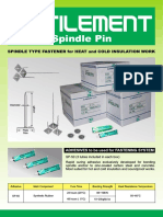 Spindle Pin: Spindle Type Fastener For Heat and Cold Insulation Work