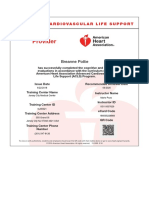 Acls Provider: Advanced Cardiovascular Life Support